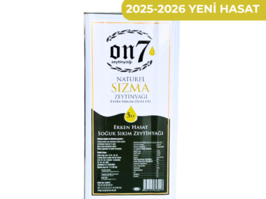 2025 - 2026 Erken Hasat Soğuk Sıkım Naturel Sızma Zeytinyağı-5lt
